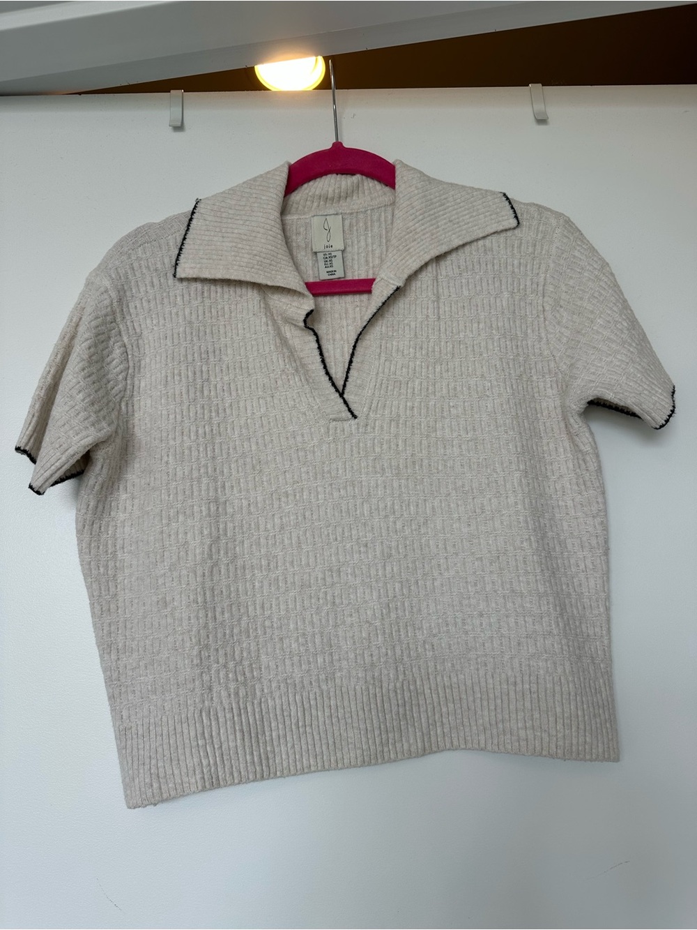 Knit Johnny Collar Shirt